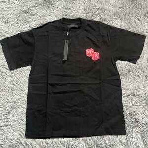 AMIRI Black Tee with Red Graphic